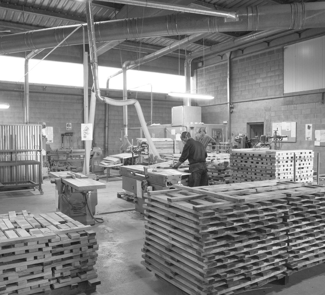 man working in factory during milling process